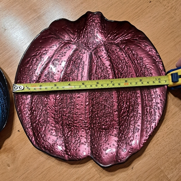 Glass Platters Pumpkin Plate Set Of 2 - Picture 10 of 10
